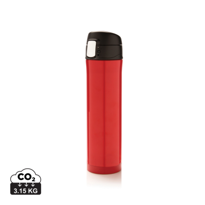 Picture of EASY LOCK VACUUM FLASK in Red.