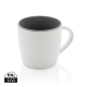 Picture of CERAMIC POTTERY MUG with Colour Inner 300Ml in White, Grey