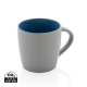 Picture of CERAMIC POTTERY MUG with Colour Inner 300Ml in Blue, Grey