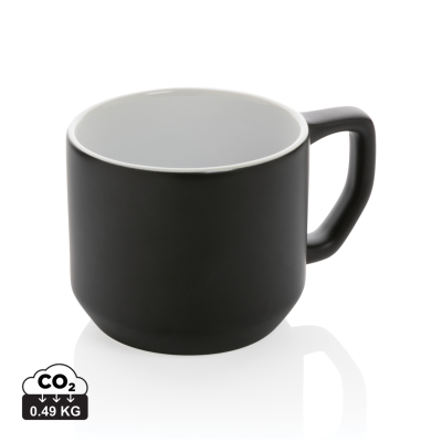 Picture of CERAMIC POTTERY MODERN MUG in Black & White