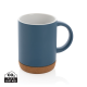 Picture of CERAMIC POTTERY MUG with Cork Base 280Ml in Blue