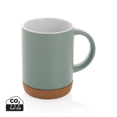 Picture of CERAMIC POTTERY MUG with Cork Base in Green