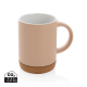 Picture of CERAMIC POTTERY MUG with Cork Base 280Ml in Brown