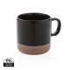 Picture of GLAZED CERAMIC POTTERY MUG 360ML in Black