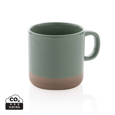 Picture of GLAZED CERAMIC POTTERY MUG in Green