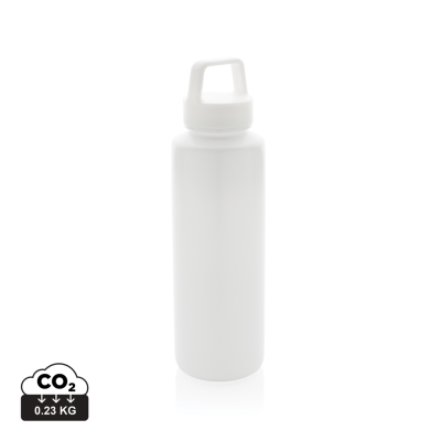 Picture of RCS CERTIFIED RECYCLED PP WATER BOTTLE with Handle in White