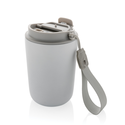 Picture of CUPPA RCS RE-STEEL VACUUM TUMBLER with Lanyard in White