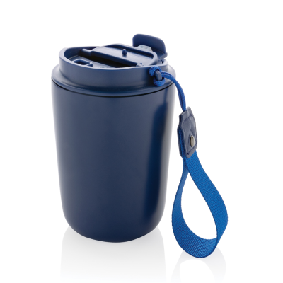 Picture of CUPPA RCS RE-STEEL VACUUM TUMBLER with Lanyard in Blue