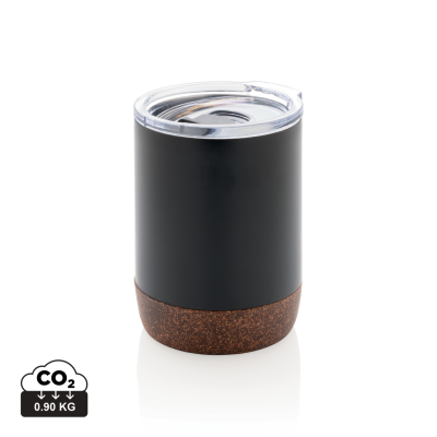 Picture of RCS RE-STEEL CORK SMALL VACUUM COFFEE MUG in Black