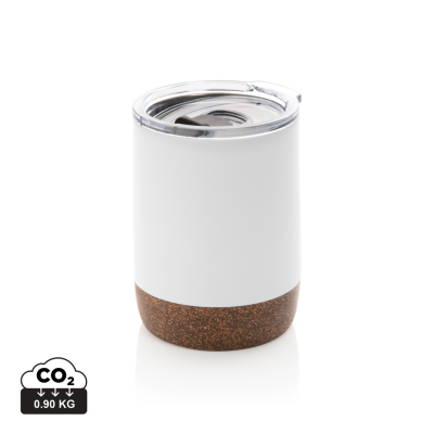Picture of RCS RE-STEEL CORK SMALL VACUUM COFFEE MUG in White.