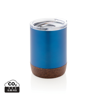 Picture of RCS RE-STEEL CORK SMALL VACUUM COFFEE MUG in Blue