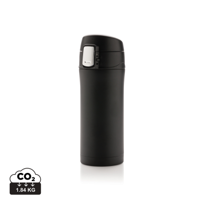 Picture of RCS RECYCLED STAINLESS STEEL METAL EASY LOCK VACUUM MUG in Black