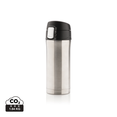 Picture of RCS RECYCLED STAINLESS STEEL METAL EASY LOCK VACUUM MUG in Silver.