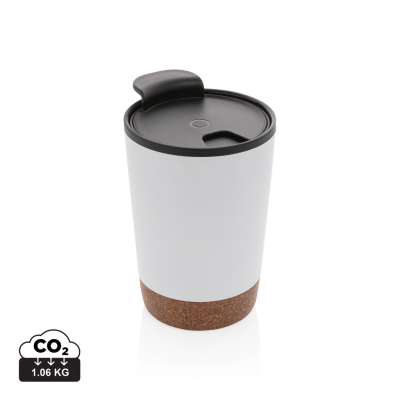 Picture of GRS RPP STAINLESS STEEL METAL CORK COFFEE TUMBLER in White