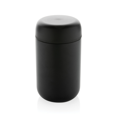 Picture of BREW RCS CERTIFIED RECYCLED STAINLESS STEEL METAL VACUUM TUMBLER in Black.