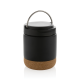 Picture of SAVORY RCS CERTIFIED RECYCLED STAINLESS STEEL METAL FOODFLASK in Black