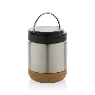 Picture of SAVORY RCS CERTIFIED RECYCLED STAINLESS STEEL METAL FOODFLASK in Silver.