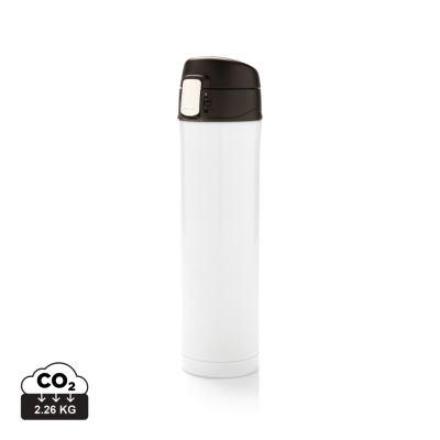 Picture of RCS RE-STEEL EASY LOCK VACUUM FLASK in White.