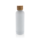 Picture of WOOD RCS CERTIFIED RECYCLED STAINLESS STEEL METAL VACUUM BOTTLE in White