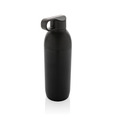 Picture of FLOW RCS RECYCLED STAINLESS STEEL METAL VACUUM BOTTLE in Black.