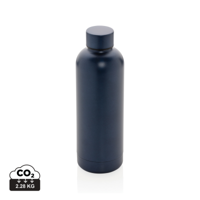 Picture of RCS RECYCLED STAINLESS STEEL METAL IMPACT VACUUM BOTTLE in Blue.