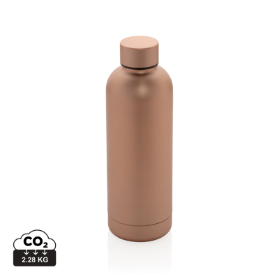 Picture of RCS RECYCLED STAINLESS STEEL METAL IMPACT VACUUM BOTTLE in Brown.