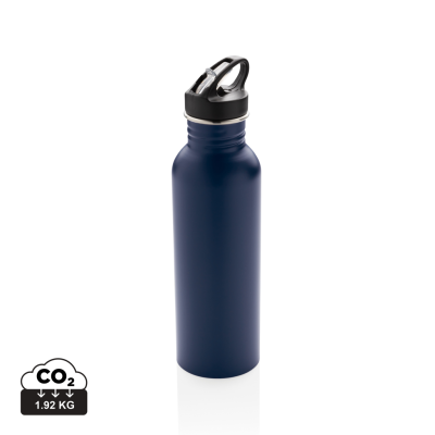 Picture of DELUXE STAINLESS STEEL METAL ACTIVITY BOTTLE in Navy Blue.