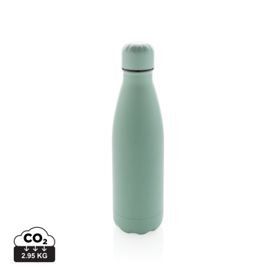 Picture of SOLID COLOUR VACUUM STAINLESS STEEL METAL BOTTLE in Green.