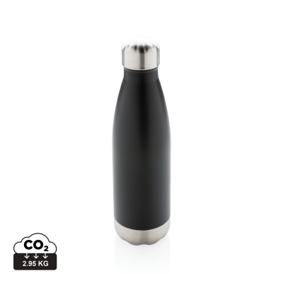 Picture of VACUUM THERMAL INSULATED STAINLESS STEEL METAL BOTTLE in Black