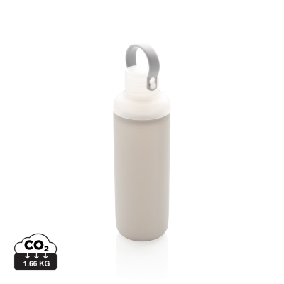 Picture of GLASS WATER BOTTLE with Silicon Sleeve in Grey
