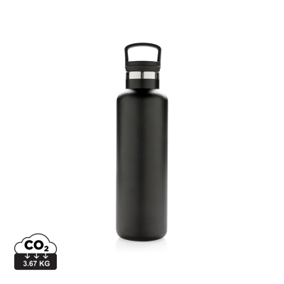 Picture of VACUUM THERMAL INSULATED LEAK PROOF STANDARD MOUTH BOTTLE in Black.