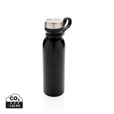 Picture of COPPER VACUUM THERMAL INSULATED BOTTLE with Carry Loop in Black.