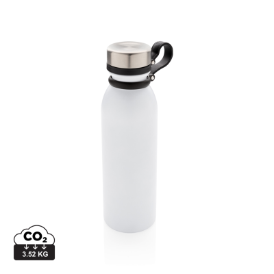 Picture of COPPER VACUUM THERMAL INSULATED BOTTLE with Carry Loop in White.