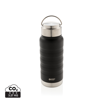 Picture of SWISS PEAK ELITE COPPER VACUUM BOTTLE with Handle in Black