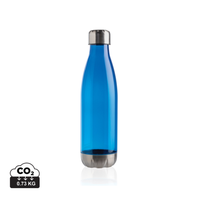 Picture of LEAKPROOF WATER BOTTLE with Stainless Steel Metal Lid in Blue.