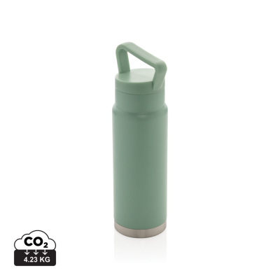 Picture of LEAKPROOF VACUUM ON-THE-GO BOTTLE with Handle in Green.