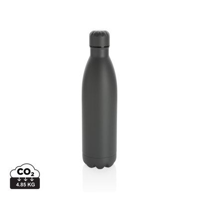 Picture of SOLID COLOUR VACUUM STAINLESS STEEL METAL BOTTLE 750ML in Grey.