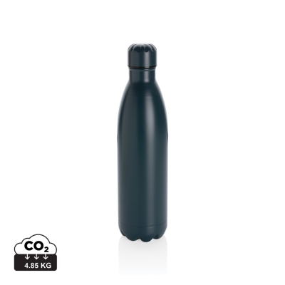 Picture of SOLID COLOUR VACUUM STAINLESS STEEL METAL BOTTLE 750ML in Blue.