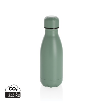 Picture of SOLID COLOUR VACUUM STAINLESS STEEL METAL BOTTLE 260ML in Green.