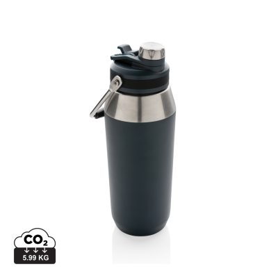 Picture of VACUUM STAINLESS STEEL METAL DUAL FUNCTION LID BOTTLE 1L in Navy