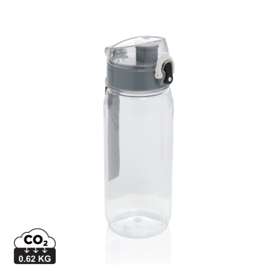 Picture of YIDE RCS RECYCLED PET LEAKPROOF LOCKABLE WATERBOTTLE 600ML in Clear Transparent