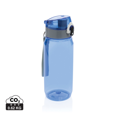 Picture of YIDE RCS RECYCLED PET LEAKPROOF LOCKABLE WATERBOTTLE 600ML in Blue.