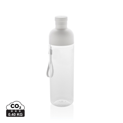 Picture of IMPACT RCS RECYCLED PET LEAKPROOF WATER BOTTLE 600ML in White.