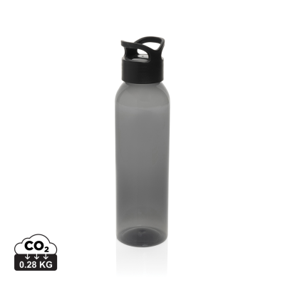 Picture of OASIS RCS RECYCLED PET WATER BOTTLE 650ML in Black.