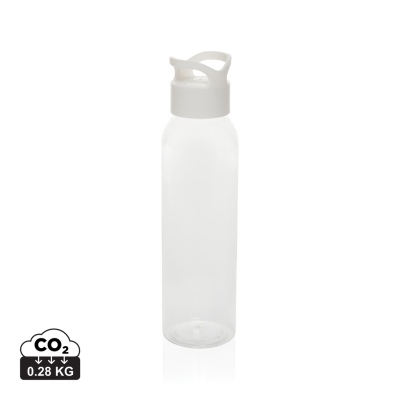 Picture of OASIS RCS RECYCLED PET WATER BOTTLE 650ML in White.