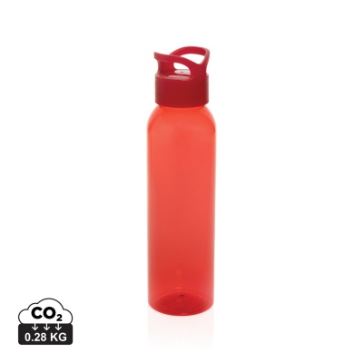 Picture of OASIS RCS RECYCLED PET WATER BOTTLE 650ML in Red.