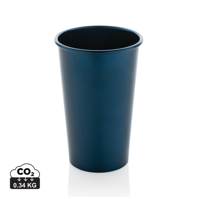 Picture of ALO RCS RECYCLED ALUMINIUM METAL LIGHTWEIGHT CUP 450ML in Navy.
