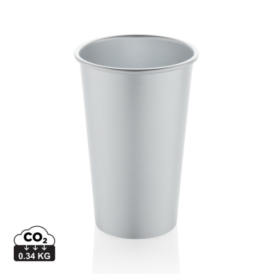 Picture of ALO RCS RECYCLED ALUMINIUM METAL LIGHTWEIGHT CUP 450ML in Silver.