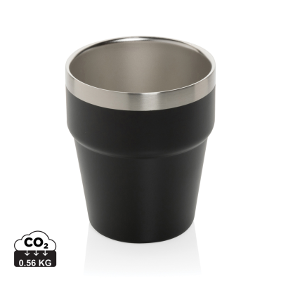 Picture of CLARK RCS DOUBLE WALL COFFEE CUP 300ML in Black.