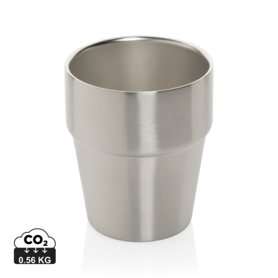 Picture of CLARK RCS DOUBLE WALL COFFEE CUP 300ML in Silver.